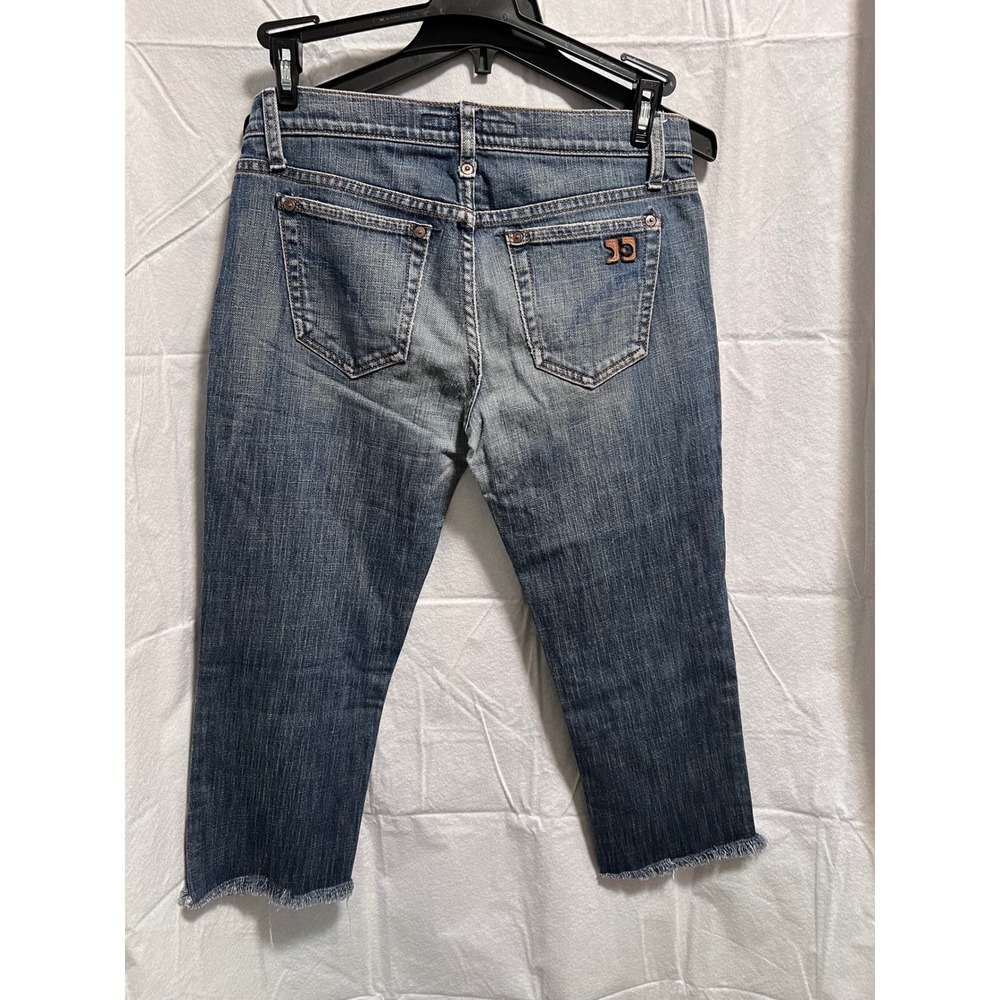 Joe's Jeans Denim Capri Frayed Hem Cropped Jeans Blue Women's Size 8